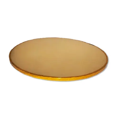 Base redonda medio liston dorado 32 cm paquete 50 piezas
